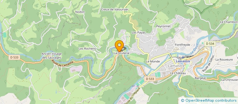 localisation de l'entreprise GAEC LES BERGERS DES CARPATES  NOZIERES