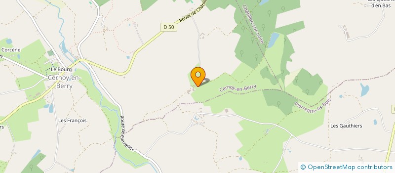 localisation de l'entreprise GAEC LES BONDONNIERES à CERNOY-EN-BERRY
