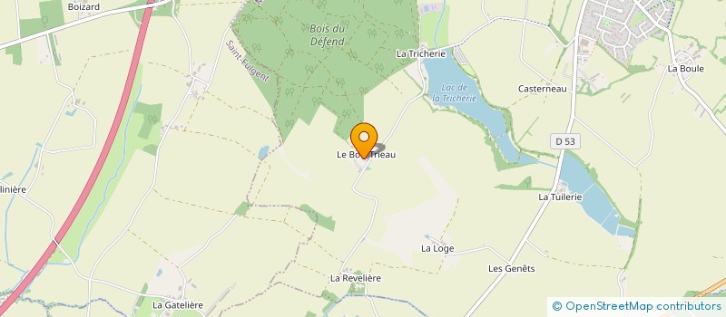 localisation de l'entreprise GAEC LES BORDS DU LAC à MESNARD-LA-BAROTIERE