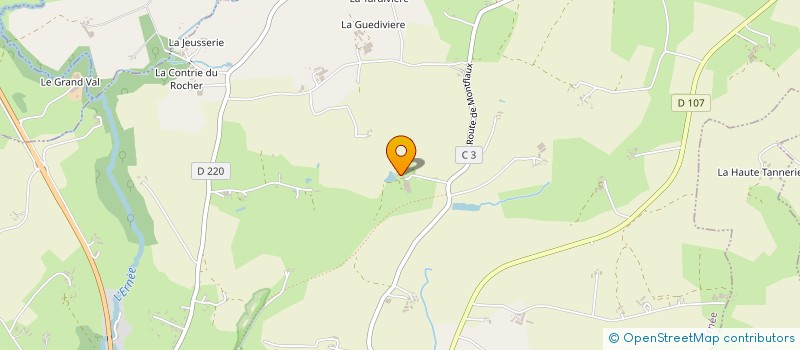 localisation de l'entreprise GAEC LES BOUILLONS  ERNEE