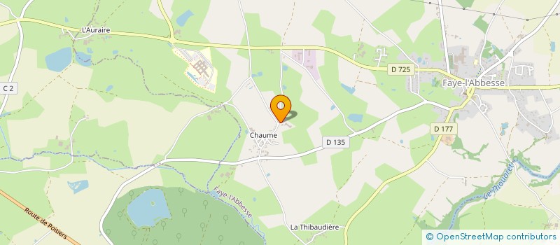 localisation de l'entreprise GAEC LES BOURNAIS à FAYE-L'ABBESSE