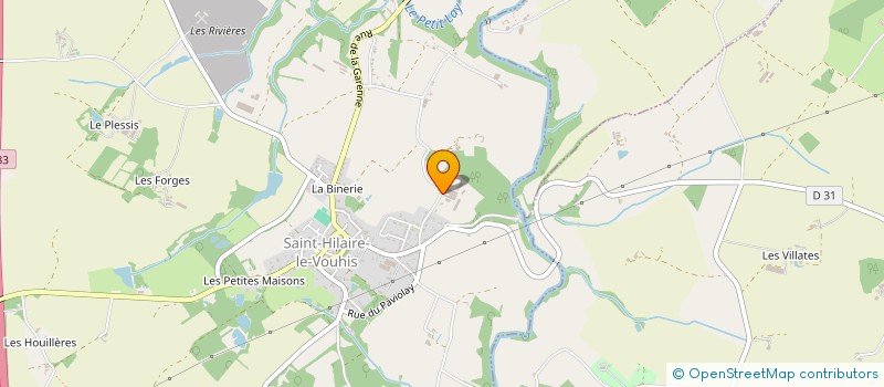 localisation de l'entreprise GAEC LES BRIGADIERES  SAINT-HILAIRE-LE-VOUHIS
