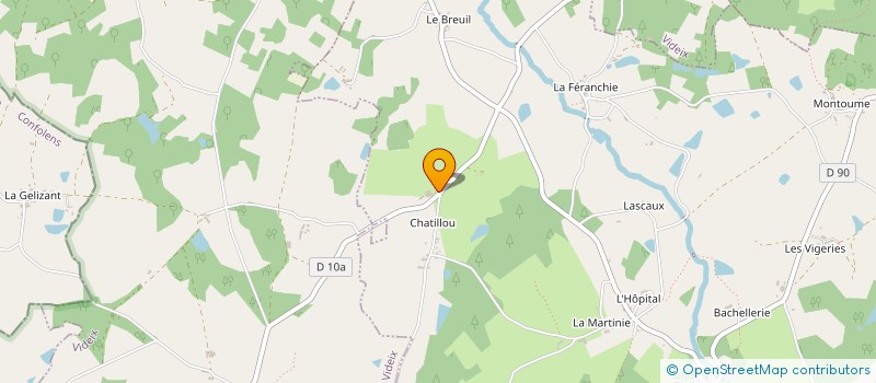 localisation de l'entreprise GAEC LES BROUCHILLOUX à CHERONNAC
