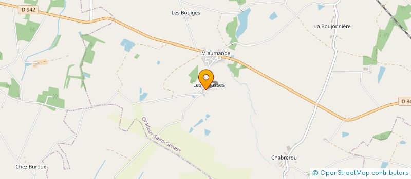 localisation de l'entreprise GAEC LES BROUSSES à ORADOUR-SAINT-GENEST