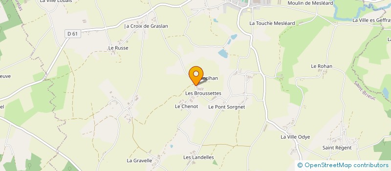 localisation de l'entreprise GAEC LES BROUSSETTES à TREDIAS