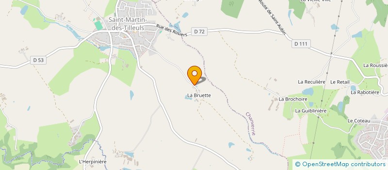 localisation de l'entreprise GAEC LES BRUETTES  SAINT-MARTIN-DES-TILLEULS