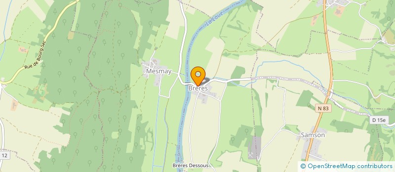 localisation de l'entreprise GAEC LES BRUYERES à BRERES
