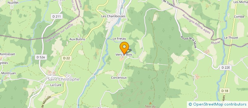 localisation de l'entreprise GAEC LES BUCHERETTES à DEUX-GROSNES