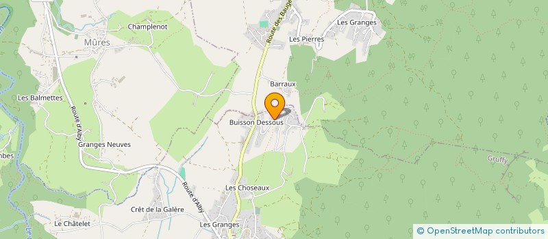 localisation de l'entreprise GAEC LES BUISSONS à GRUFFY