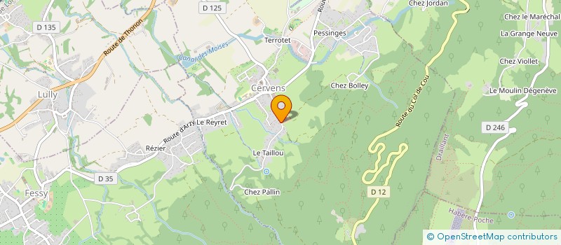 localisation de l'entreprise GAEC LES CASSAPANS à CERVENS
