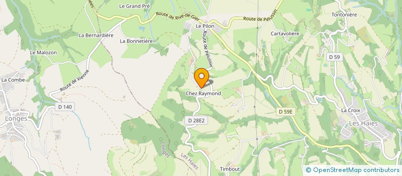 localisation de l'entreprise GAEC LES CAYONS CORNUS  LES HAIES