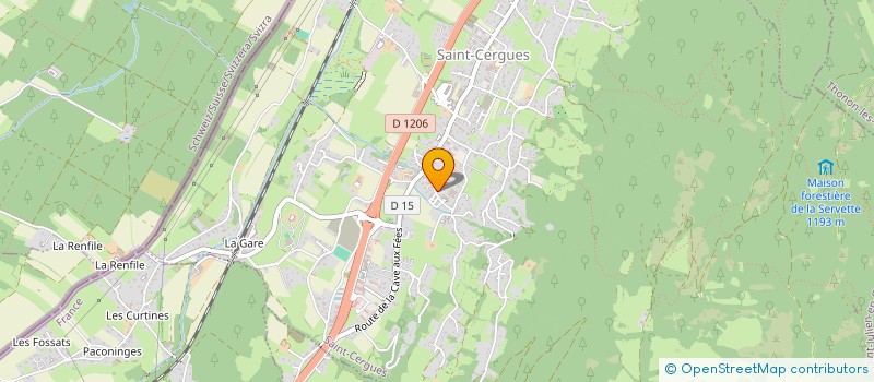 localisation de l'entreprise GAEC LES CERISIERS à SAINT-CERGUES