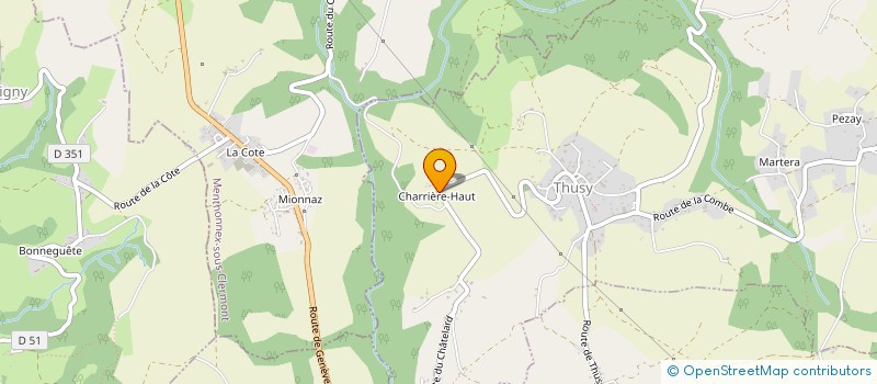 localisation de l'entreprise GAEC LES CHALETS MERMILLOD à THUSY