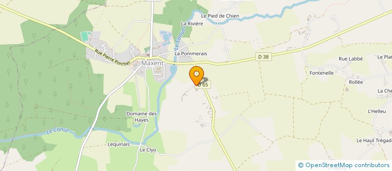 localisation de l'entreprise GAEC LES CHAMPS à MAXENT