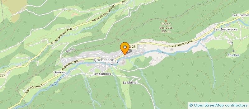 localisation de l'entreprise GAEC LES CHAMPS DES COTEAUX  SAPOIS