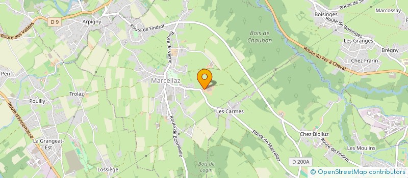 localisation de l'entreprise GAEC LES CHAMPS FLEURIS à MARCELLAZ