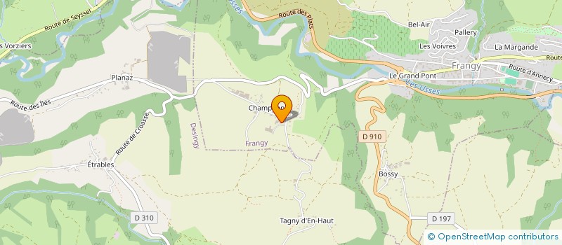 localisation de l'entreprise GAEC LES CHARDONNERETS à FRANGY