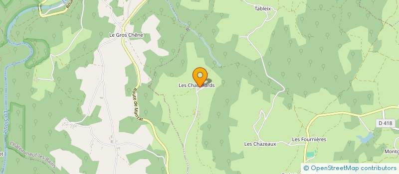 localisation de l'entreprise GAEC LES CHAUMARDS à SAINT-ANGEL
