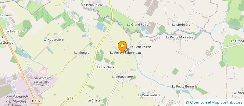localisation de l'entreprise GAEC LES CHENES à MONTAIGU-VENDEE
