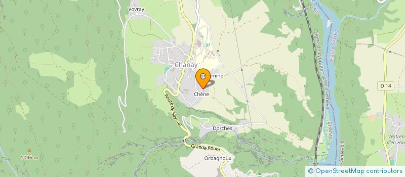 localisation de l'entreprise GAEC LES CHENES à INJOUX-GENISSIAT