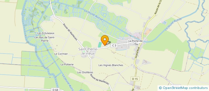 localisation de l'entreprise GAEC LES CHEVRES DE L'ILE à SAINT-PIERRE-LE-VIEUX