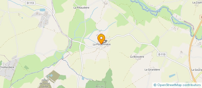 localisation de l'entreprise GAEC LES CORBELLIERES à REAUMUR