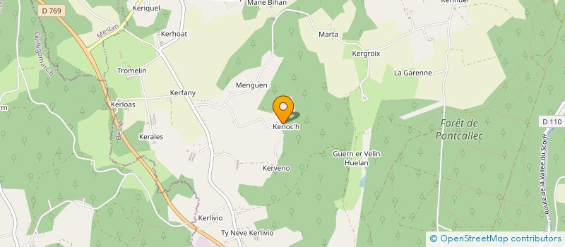 localisation de l'entreprise GAEC LES COTEAUX DE KERLOC'H  BERNE