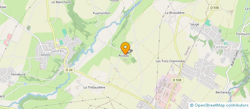 localisation de l'entreprise GAEC LES COUROLLES à SAIVRES