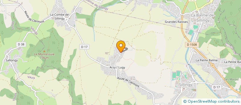 localisation de l'entreprise GAEC LES COURTS D'ARZY à SILLINGY