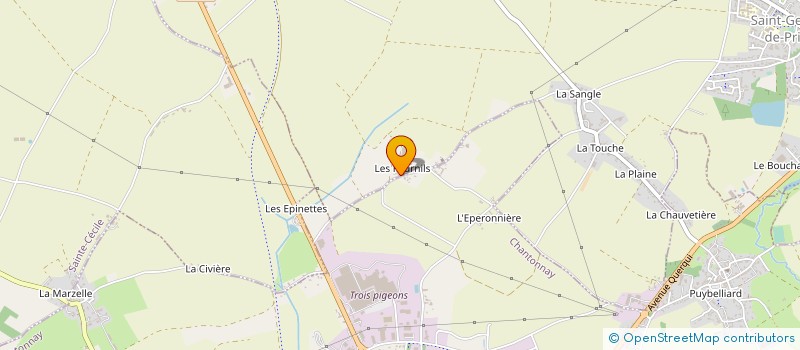 localisation de l'entreprise GAEC LES DECIDEURS à SAINT-GERMAIN-DE-PRINCAY