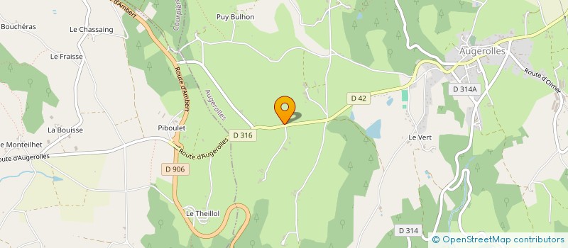 localisation de l'entreprise GAEC LES DEUX CROIX  AUGEROLLES