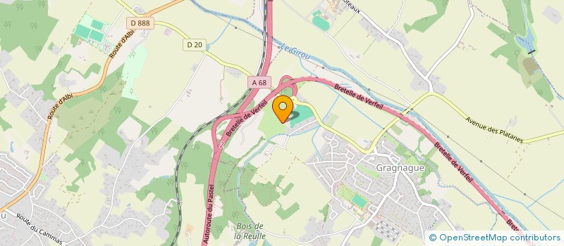 localisation de l'entreprise GAEC LES DEUX GIROU  GRAGNAGUE