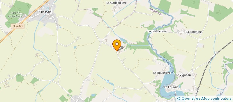 localisation de l'entreprise GAEC LES DEUX RIVES à SIGOURNAIS