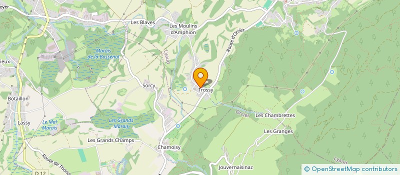 localisation de l'entreprise GAEC LES DEUX SAVOIES à LYAUD
