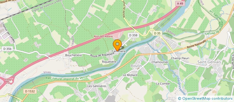localisation de l'entreprise GAEC LES ECOUGES à L'ALBENC