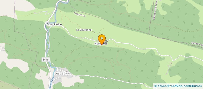 localisation de l'entreprise GAEC LES ECURIES D'AIGUILLANES à LESPARROU