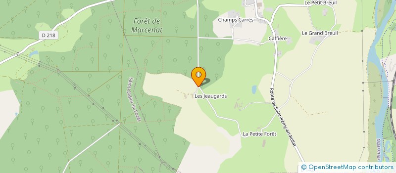 localisation de l'entreprise GAEC LES ENCHAMPTEURS  MARCENAT