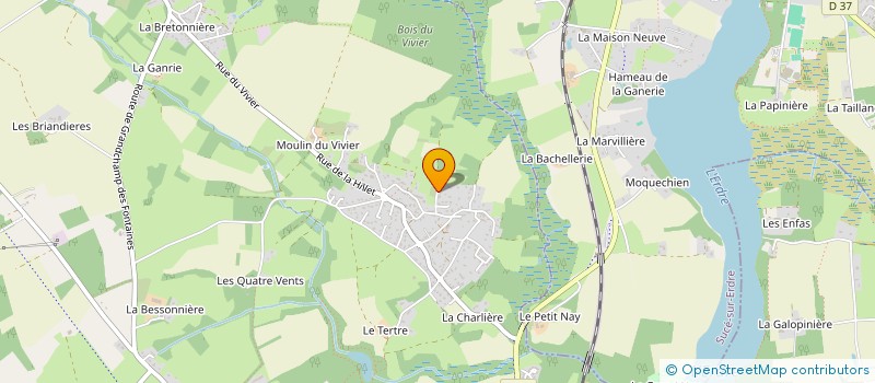 localisation de l'entreprise GAEC LES FAILLIS MARAIS à LA CHAPELLE-SUR-ERDRE