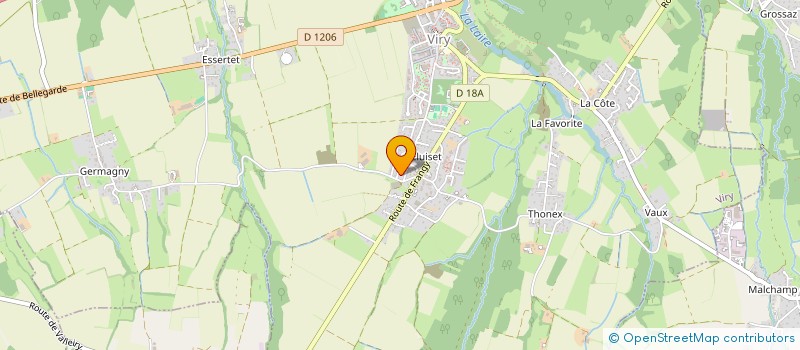 localisation de l'entreprise GAEC LES FAUVETTES à VIRY