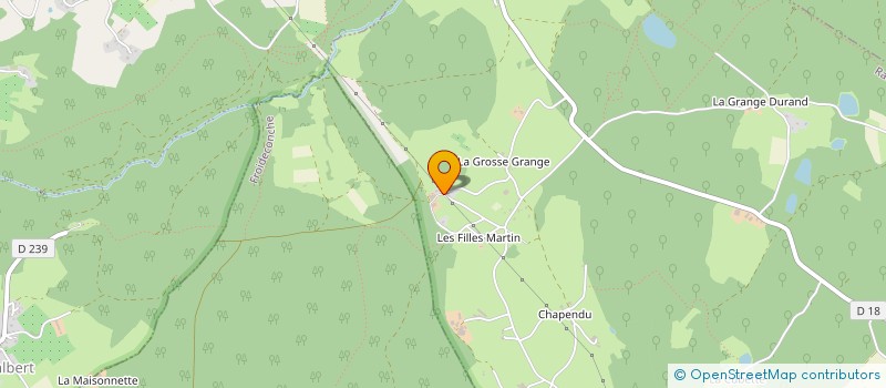 localisation de l'entreprise GAEC LES FILLES MARTIN à RADDON-ET-CHAPENDU