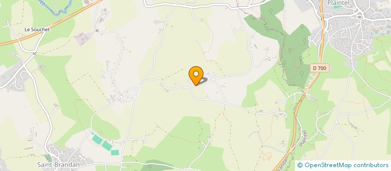 localisation de l'entreprise GAEC LES FLEURS DU CHAMP BOISSEL  SAINT-BRANDAN