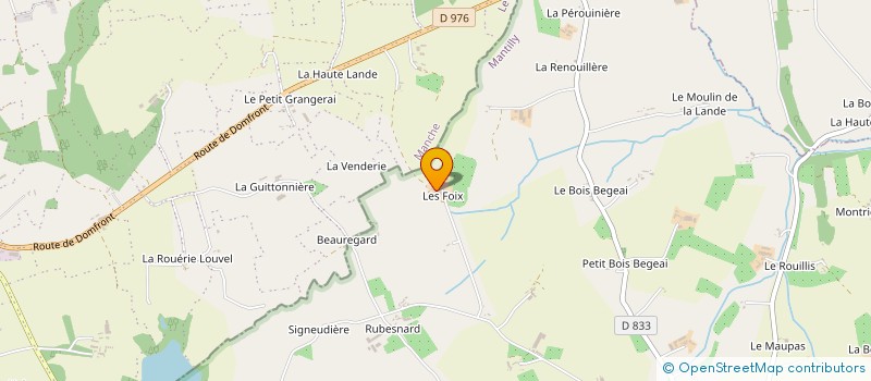 localisation de l'entreprise GAEC LES FOIX à MANTILLY