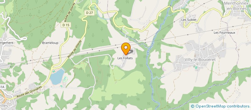 localisation de l'entreprise GAEC LES FOLLATS à CRUSEILLES