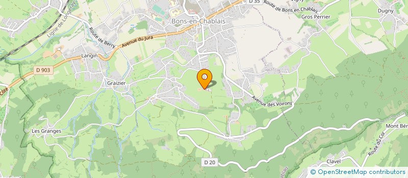 localisation de l'entreprise GAEC LES FOSSARD à BONS-EN-CHABLAIS