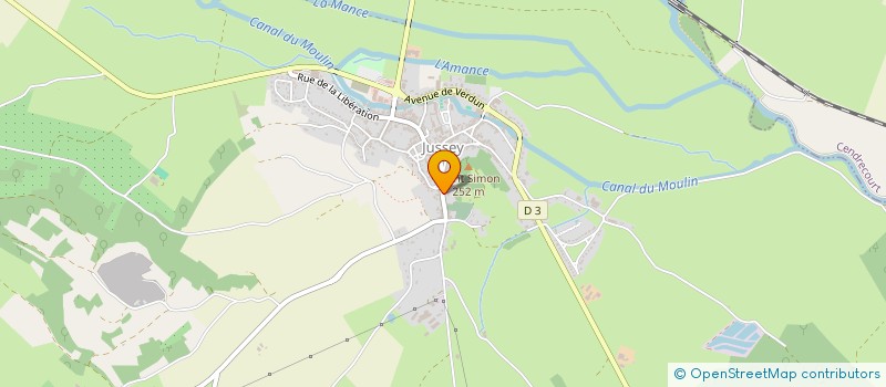 localisation de l'entreprise GAEC LES FOSSES à JUSSEY
