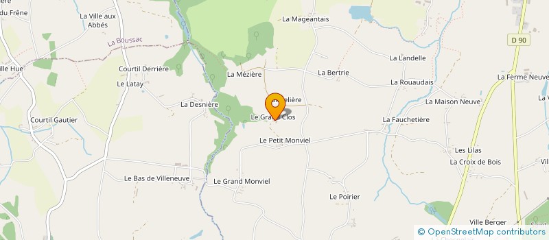 localisation de l'entreprise GAEC LES GRANDS CLOS  TRANS-LA-FORET