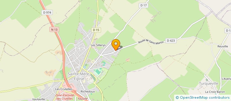 localisation de l'entreprise GAEC LES GRANDYS à SAINTE-MARIE-DU-MONT