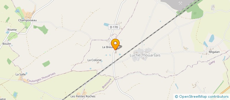 localisation de l'entreprise GAEC LES GRANITES  LUCHE-THOUARSAIS