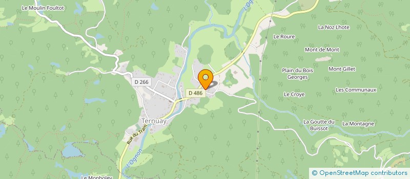 localisation de l'entreprise GAEC LES GRAVIERS à TERNUAY-MELAY-ET-SAINT-HILAIRE