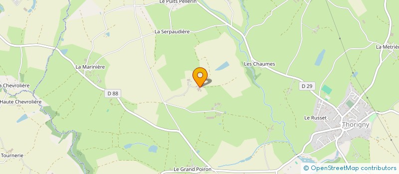 localisation de l'entreprise GAEC LES GUYAU DE LA BOULE à THORIGNY
